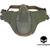 EMERSON Maschera Mezzo Viso con Rete in Metallo Olive Drab Verde Emerson