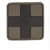 MIL-TEC Patch 3D croce medica VERDE PVC con Velcro