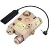 WADSN Sistema di Puntamento Laser Rosso con torcia Led Tan WADSN