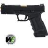 WE Pistola GP1799 T1 WET Green gas Blowback nera/Gold Custom WE