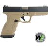 WE Pistola GP1799 T1 WET Green gas Blowback Tan/silver Custom WE