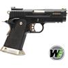 WE Pistola softair HI-CAPA 3.8 VELOCIRAPTOR Green gas WET Custom Blowback nera WE