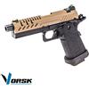 VORSK Pistola softair a gas Hi Capa 4.3 scarrellante, nera-tan - Vorsk