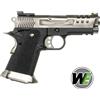 WE Pistola softair HI-CAPA 3.8 DEINONYCHUS Green gas silver WET Custom Blowback nera WE