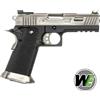 WE Pistola softair HI-CAPA 4.3 ALLOSAURUS Green gas Silver WET Custom Blowback nera WE