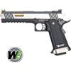 WE Pistola softair HI-CAP 6.0 IREX Silver/Oro Green gas WET Custom Blowback nera WE