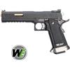 WE Pistola softair HI-CAP 6.0 IREX Nero/Oro Green gas WET Custom Blowback nera WE