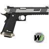 WE Pistola softair HI-CAP 6.0 IREX B Silver/Silver Green gas WET Custom Blowback nera WE