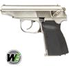 WE Pistola softair Makarov a Green gas con silenziatore, colore silver - WE