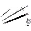 Spada Lungo Artiglio DAMASCATA con fodero di jon Snow Serie TV Games of Thrones