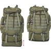 ALBAINOX Zaino estensibile 72/59x37x23 60 Litri colore verde
