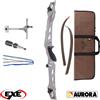 EXE Kit Arco 22# e 68 con Set Completo di Riser, Flettenti, Corda, Rest, Mirino, Bottone e Borsa - EXE e Aurora