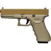 WE Pistola softair scarrellante a gas Glock 17 colore Tan marca WE