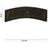 101 INC Patch in PVC Airborne Verde con Velcro