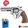 BRUNI Pistola a salve modello Magnum calibro 380 mm silver + 50 COLPI