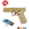 BRUNI Pistola a salve modello Glock 17 calibro 9 mm DESERT + 50 COLPI