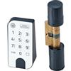 BURG-WÄCHTER Serratura Elettronica secuENTRY per Porte d'Ingresso, Funzionamento con Codice Numerico, App o Chiave con Telecomando, incl. Cilindro, Entry Home 2.0