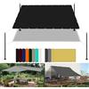 WGLF SUN Tenda a Vela 2.5 x 5 m Impermeabile Tenda a Ombreggiante con Occhielli Protezione Raggi UV HDPE Telo Ombreggiante per Cortile Tetto Patio, Nero