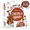 The Happy Snack Company Cioccolato ceci gustosi spuntino, 99 cals, senza noci, vegan, senza glutine, 20 g porzione, confezione da 20