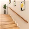 DSVONAUS Corrimano per Scale Interne, Ringhiera antiscivolo per scale con staffe, Kit di maniglioni di sicurezza per anziani e bambini contro il muro, per corridoio, villa, edificio, soffitta 200cm