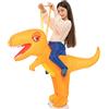 BETTWITEH Costume gonfiabile del dinosauro dei bambini per i bambini Funny Blow up Halloween Boys Girls T-rex Dino Costumi per Halloween