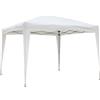 Giardini del Re Gazebo Giardino 3x3 mt Pieghevole in Acciaio Copertura Top colore Bianco - Rapid Bianco