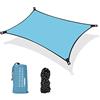 Gohytal Tenda da sole da giardino 210 x 200 cm, protezione dai raggi UV, protezione solare in poliestere resistente agli strappi, tenda da sole per giardino, balcone, terrazza, campeggio, blu