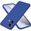 DESSEN Silicone Liquido Cover per Redmi Note 13 4G, Custodia in TPU Morbido, Ultra Sottile Guscio, Anti-Fingerprint, Antiurto Bumper Case. Blu