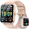 IOWODO Smartwatch,Orologio Fitness per Donna,1.85'' Smart Watch con Risposta Chiamate, Monitor del SpO2/ Sonno,24H Cardiofrequenzimetro,100 modalità Sportive,Fitness Tracker per Android iOS