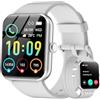 IOWODO Smartwatch,Orologio Fitness per Donna Uomo,1.85'' Smart Watch con Risposta Chiamate, Monitor del SpO2/ Sonno,24H Cardiofrequenzimetro,100 modalità Sportive,Fitness Tracker per Android iOS