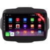 DISCORAMA® - AUTORADIO ANDROID JEEP RENEGADE 2015-2022 STEREO AUTO TOUCH 9″ WIFI NAVIGATORE, AUTORADIO ANDROID JEEP RENEGADE QUAD-CORE 4 GB RAM 64GB ROM CARPLAY ANDROID AUTO