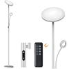 Modlicht 35W Lampada da terra LED Grigio, 4200lm Piantane da Salotto con Telecomando & Controllo Touch, 3000-6000K Piantana Lampada da Terra 1H Timer, Lampade da Pavimento per Camera da Letto, Ufficio