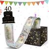 WenmthG Divertenti regali di denaro compleanno 40, scatola a sorpresa fai da te, 40° compleanno, salvadanaio per contanti, regalo per 40° compleanno, uomo donna, GB-40
