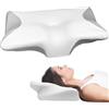 Maxentico 63 x 37 x 12cm Cuscino Cervicale, Cuscino Memory Foam, Cuscino Ortopedico, Cuscini per Cervicale, Cuscino Ergonomico, Guanciale per Chi Dorme di Fianco, sulla Schiena o sulla Pancia
