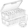 Qualsen 36 Pezzi Kit Diamond Painting Scatola portaoggetti, Scatola di Immagazzinaggio Plastica Trasparenti, Organizer per Depositare Pittura Diamond Painting Accessori, Perline, Strass, Gioielli