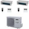 Aermec Climatizzatore Dual Split Canalizzato MPG/D 9+18 con MPG630 R-32 Inverter Comando Incluso Classe A++ ,