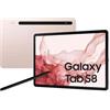 SAMSUNG - Galaxy Tab S8 (2022) Oro Rosa 11' QHD Octa Core RAM 8GB Memoria 128 GB +Slot MicroSD Wi-Fi - 5G Fotocamera 13Mpx Android - Italia