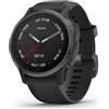 GARMIN SPEDIZIONE GRATUITA - GARMIN - Sportwatch Fenix 6S Sapphire 42mm Display 1.2' 32GB Bluetooth GPS Cardiofrequenzimetro Grigio Carbonio e Nero