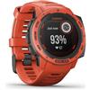 GARMIN - Smartwatch Instict Solar Impermeabile Display 0.9' Cardiofrequenza GPS Bluetooth Colore Rosso - SPEDIZIONE GRATUITA