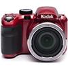 KODAK SPEDIZIONE GRATUITA - KODAK - Fotocamera Digitale Bridge PixPro Astro Zoom AZ421 16.15 Mpx Sensore CCD Zoom Ottico 42x HD - Rosso