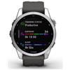 GARMIN - Fenix 7s - Orologio Gps Sportivo Connesso - Argento Con Cinturino Grigio