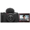 SONY - Vlog Camera ZV-1F con Display LCD 3' Risoluzione 20.1 Mpxl Zoom Digitale USB /HDMI Colore Nero