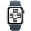 APPLE - Watch SE GPS + Cellular Cassa 40mm in Alluminio Argento con Cinturino Sport Blu Tempesta - S /M