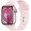 APPLE - Watch Series 9 GPS + Cellular Cassa 41mm in Alluminio Rosa con Cinturino Sport Rosa Confetto - M /L