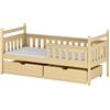 AKL Furniture - Letto Per Bambini Singolo 200x80x85 Cm