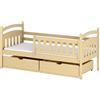 AKL Furniture - Letto Per Bambini Singolo 200x80x85 Cm