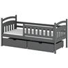 AKL Furniture - Letto Per Bambini Singolo 200x80x85 Cm