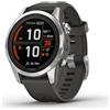 Garmin - fenix 7S Pro 3,05 cm (1.2') MIP 42 mm Digitale 240 x 240 Pixel Touch screen Argento Wi-Fi GPS (satellitare)