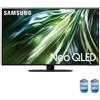 Samsung - TV Neo QLED 4K 50' QE50QN90DATXZT Smart TV Wi-Fi Titan Black 2024, Processore NQ4 AI GEN2, Tecnologia Quantum Matrix, Neo Slim Design, OTS L
