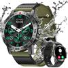 TIFOZEN Smartwatch Uomo, 1,39 Militare Orologio con Effettua/Risposta Chiamate, 110+ Sportive Rilevatore Attività, Cardiaca/SpO2/Sonno Monitor, IP68 Impermeabil Fitness Watch per iOS Android
